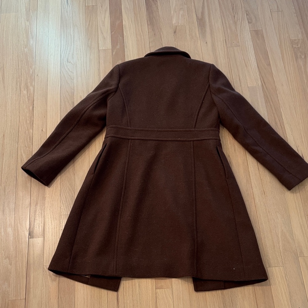 Brown J Crew Wool Coat - Picture 3 of 3